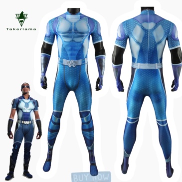 The Boys A-Train Cosplay Costume Jumpsuit with Gloves for Adults Kids Takerlama