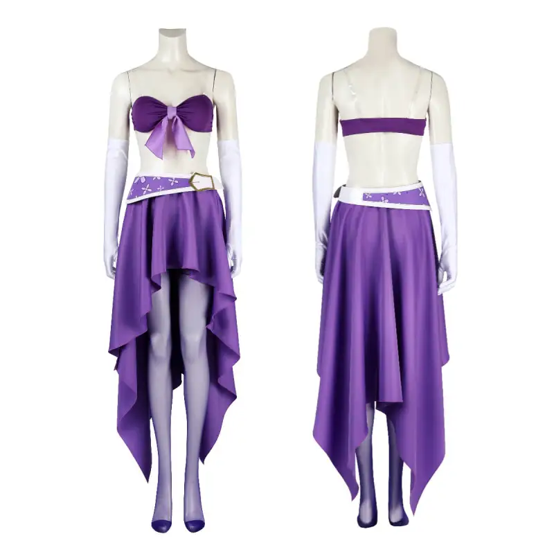 One Piece Nico Robin 15th Anniversary Cosplay Costume Purple Anime Women Fancy Dress Takerlama