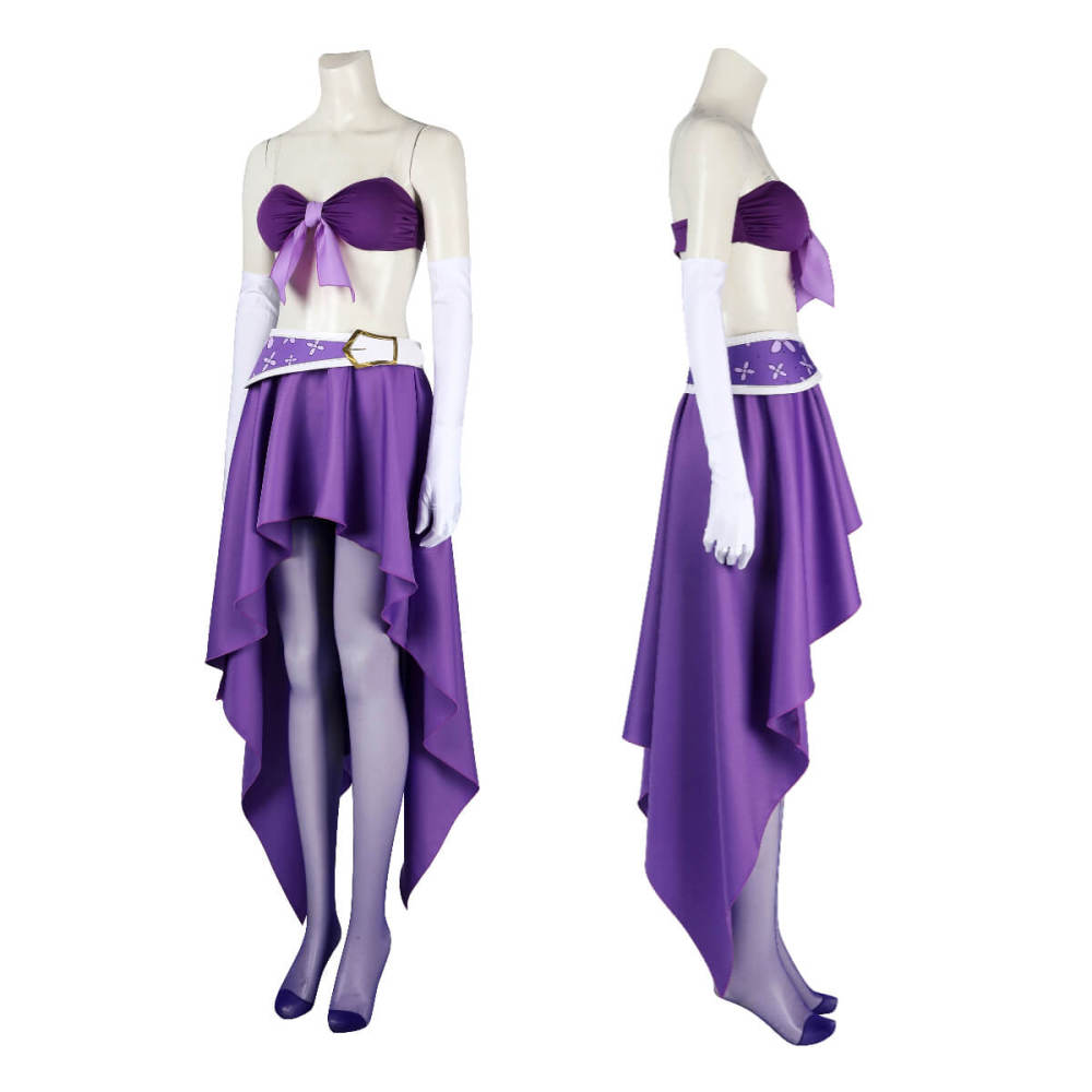 One Piece Nico Robin 15th Anniversary Cosplay Costume Purple Anime Women Fancy Dress Takerlama