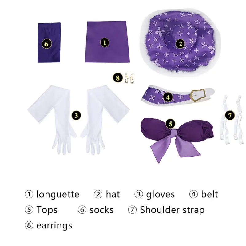 One Piece Nico Robin 15th Anniversary Cosplay Costume Purple Anime Women Fancy Dress Takerlama