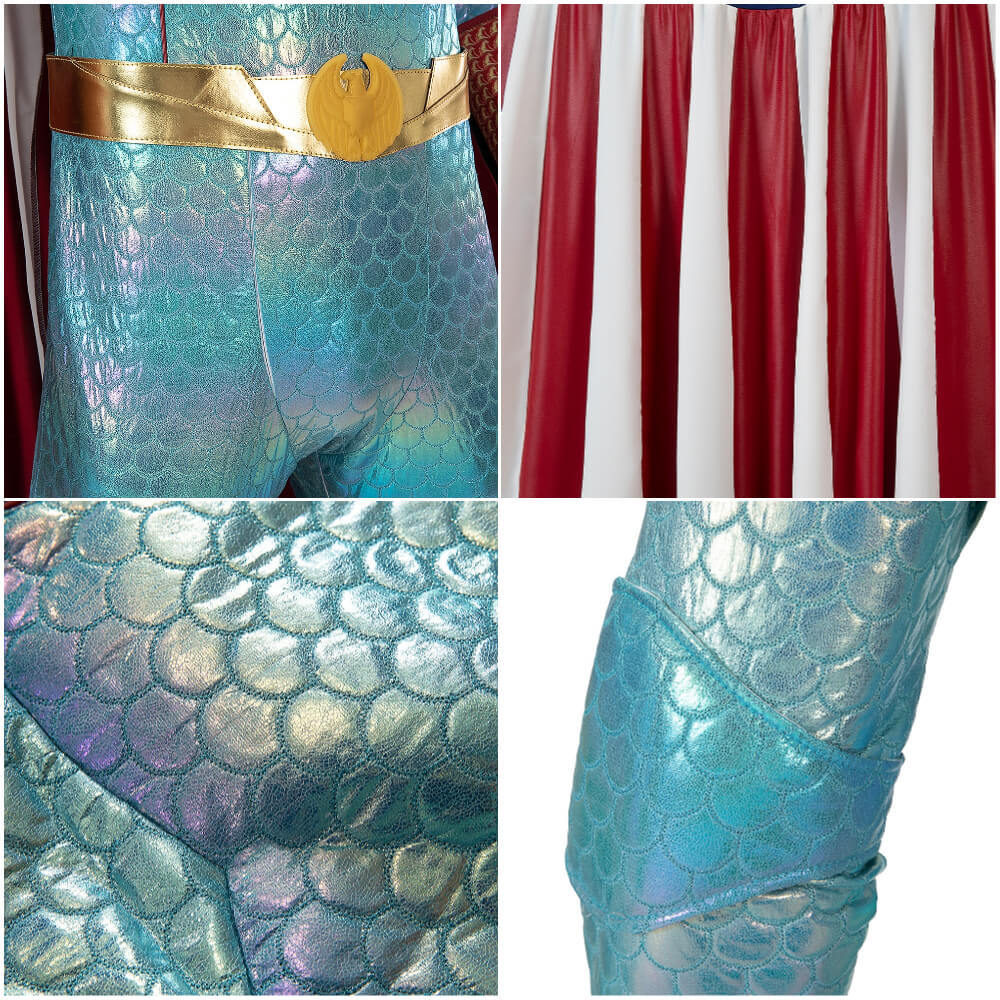 The Boys Season 4 The Homelander Cosplay Costume Ice-Skating Edition Takerlama
