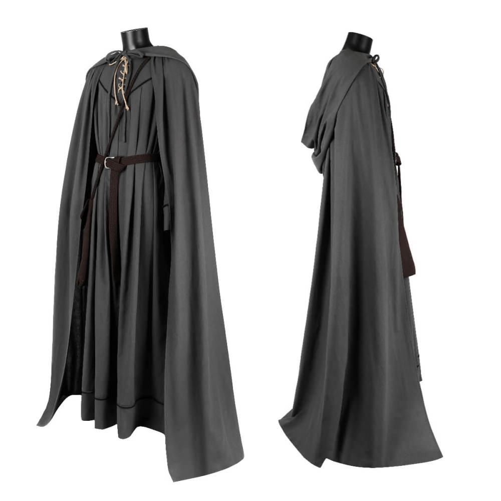The Hobbit Gandalf Wizard Cosplay Costume The Lord of the Rings Men's Halloween Party Outfits Takerlama