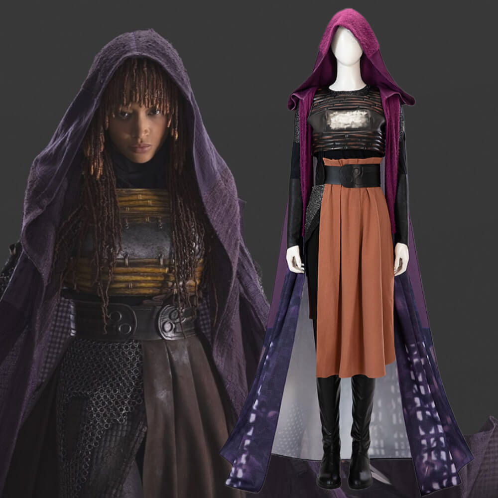 TV Star Wars: The Acolyte Mae Cosplay Costume Halloween Party Outfits Takerlama