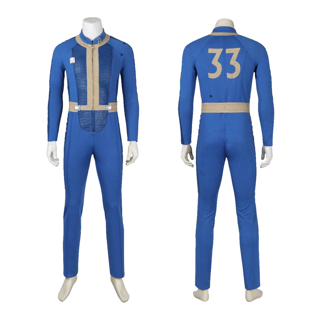 Fallout Cosplay Vault 33 Jumpsuit for Men TV Series Halloween Theme Party  Costume Takerlama