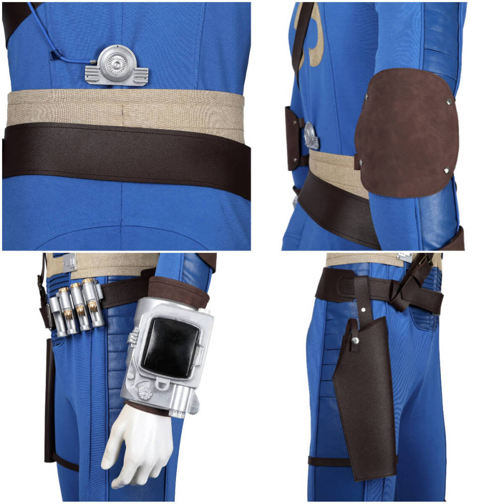 Fallout Cosplay Vault 33 Jumpsuit for Men TV Series Halloween Theme Party Costume Takerlama