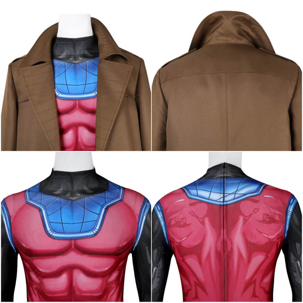 X-Men 97 Gambit Suit Remy Etienne Lebeau Halloween Cosplay Costume Takerlama