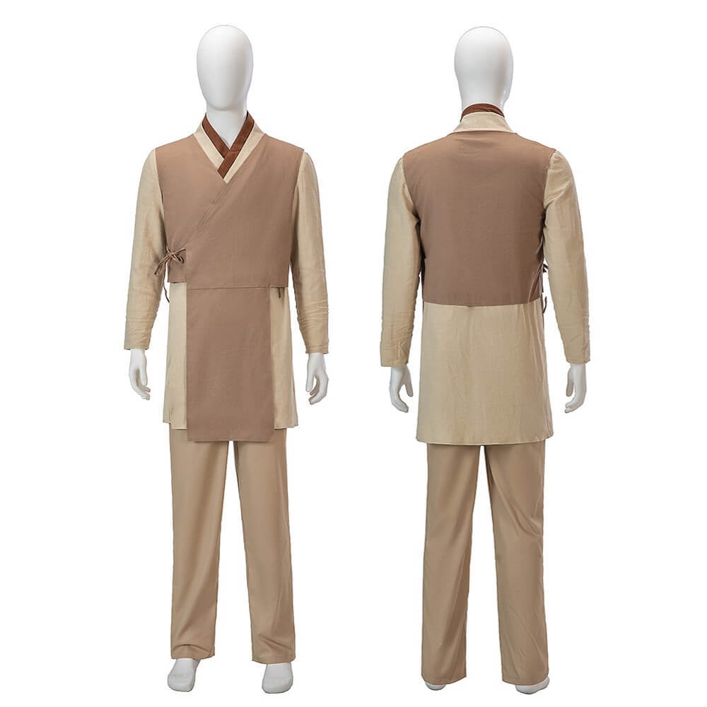 Jedi Knight Yord Fandar Cosplay Costume Star Wars The Acolyte Brown Suit Outfits Takerlama