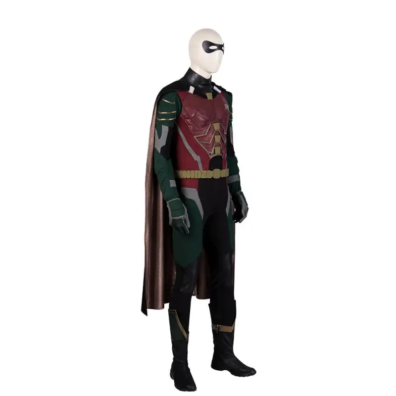 Titans Robin Cosplay Costume Dick Grayson Suit Top Level Takerlama