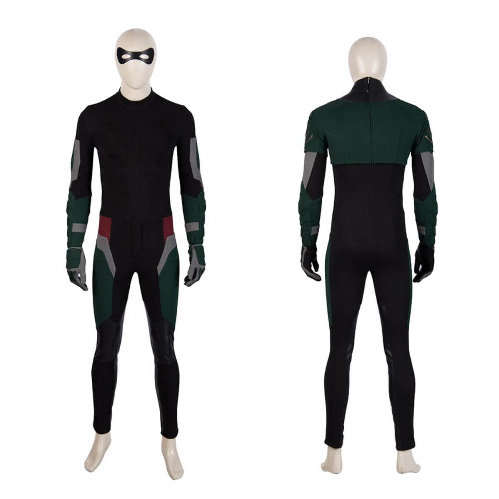 Titans Robin Cosplay Costume Dick Grayson Suit Top Level Takerlama