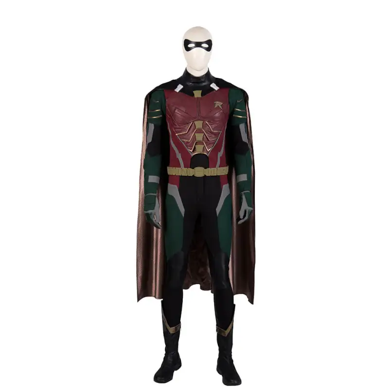 Titans Robin Cosplay Costume Dick Grayson Suit Top Level Takerlama