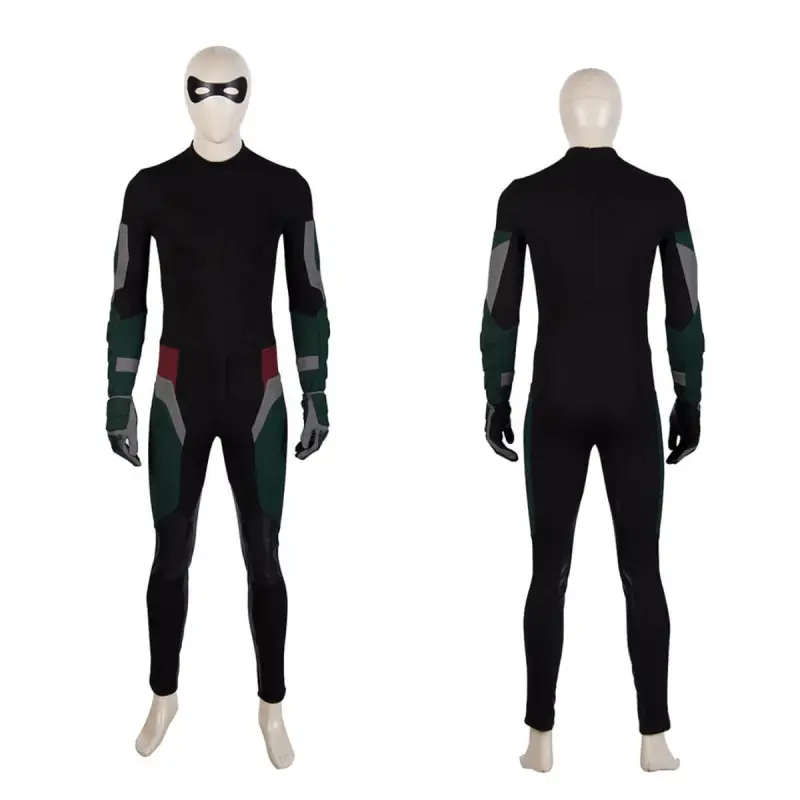 Titans Robin Cosplay Costume Dick Grayson Suit Top Level Takerlama