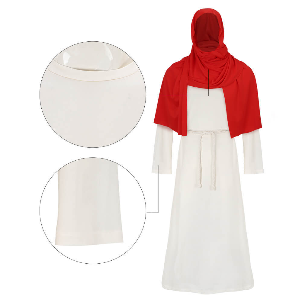 Adult Biblical Religious Jesus Saint Robe Fancy Dress Shepherd Costume Red Men Takerlama