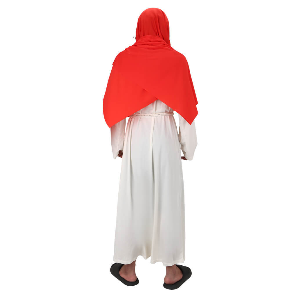 Adult Biblical Religious Jesus Saint Robe Fancy Dress Shepherd Costume Red Men Takerlama