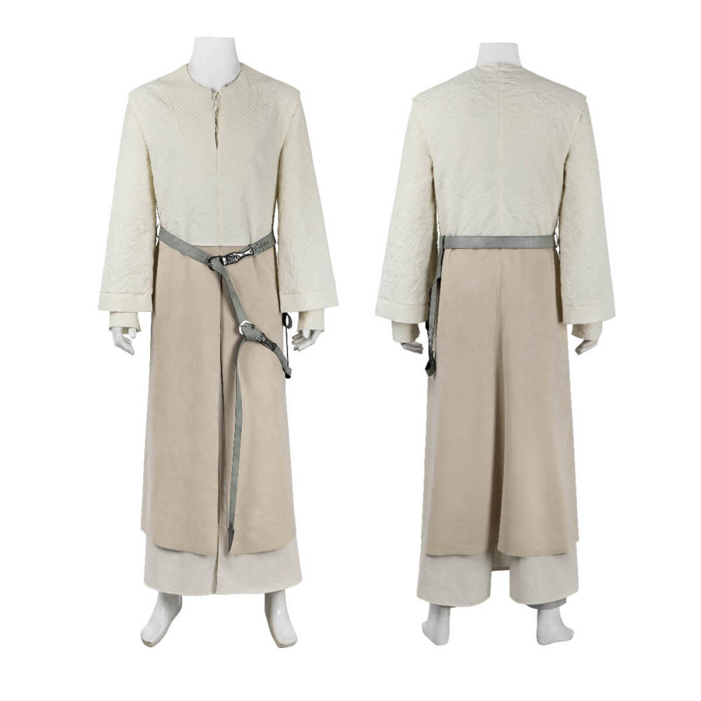 Gandalf the White Wizard Costume Cosplay The Lord of the Rings Halloween Outfit Takerlama