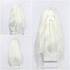 Gandalf the Grey White Wizard Cosplay Wig Costume Hair Men Takerlama
