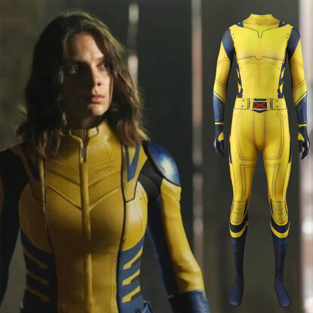 Deadpool 3 X23 Logan Cosplay Costume Women Dafne Keen Wolverine Halloween Jumpsuit Yellow Takerlama