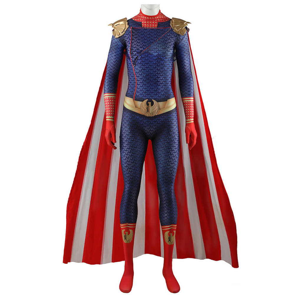 Female Homelander Cosplay Costume The Boys Season 4 Women Halloween Jumpsuit Cloak Takerlama