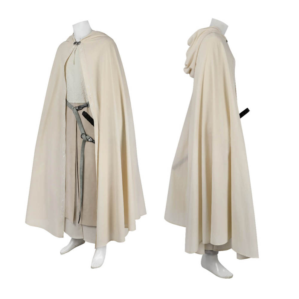 Gandalf the White Wizard Costume Cosplay The Lord of the Rings Halloween Outfit Takerlama