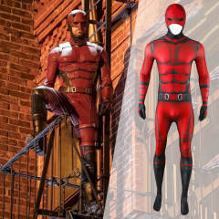 Daredevil: Born Again Matt Murdock Cosplay Costume Marvel Superhero Halloween Party Jumpsuit Mask Takerlama