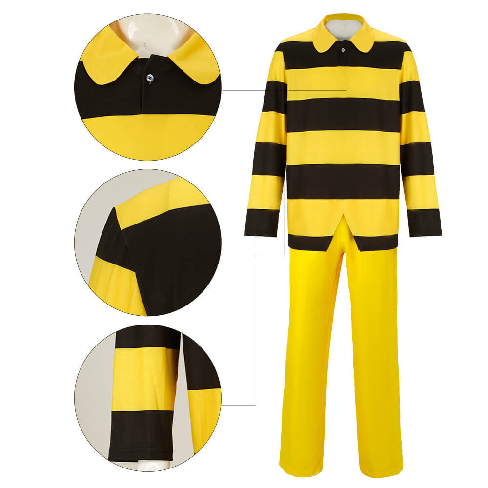 Lucky Luke The Daltons Cosplay Costume Funny Halloween Team Brothers Outfits Striped Takerlama