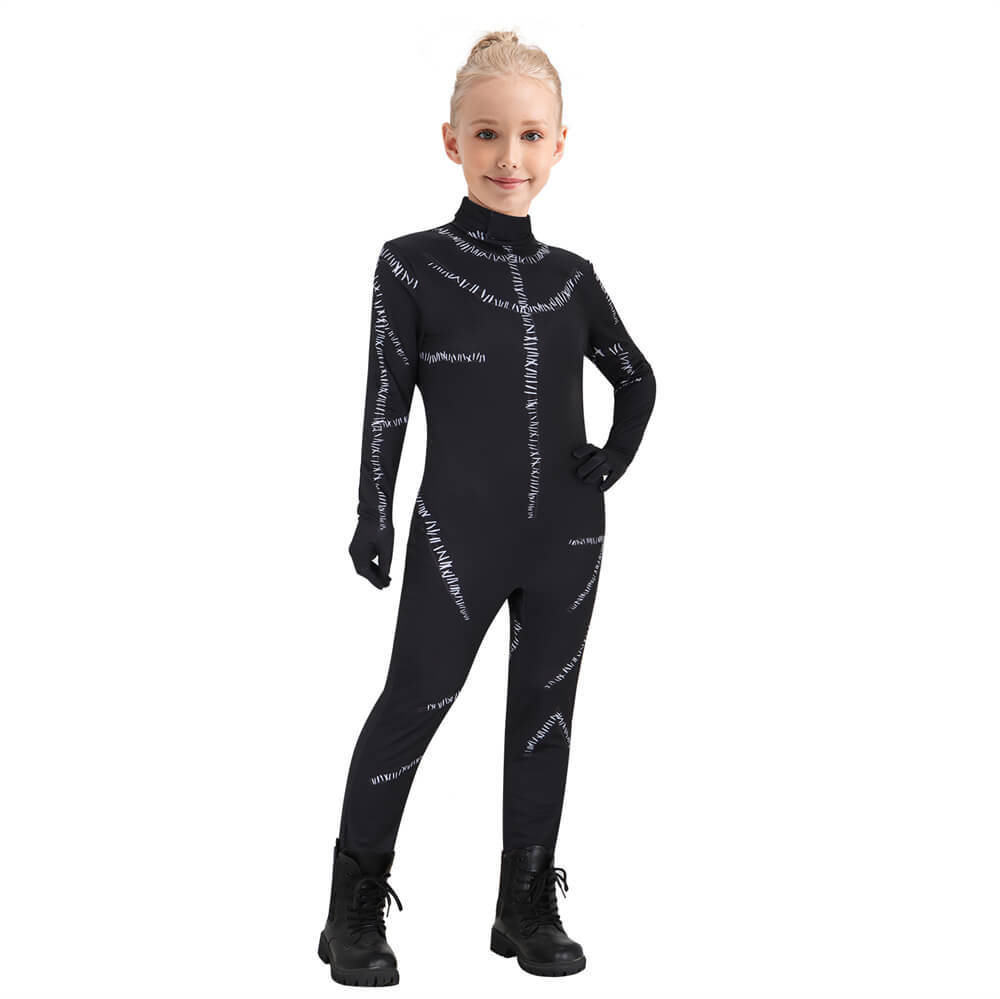 Child Batman Returns Catwoman Halloween Cosplay Costume Girl's Birthday Gifts Takerlama