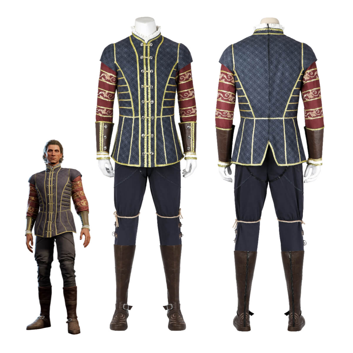 Baldur's Gate III BG3 Raphael Halloween Cosplay Costume Game Theme Party Outfits Boots Top Level Takerlama