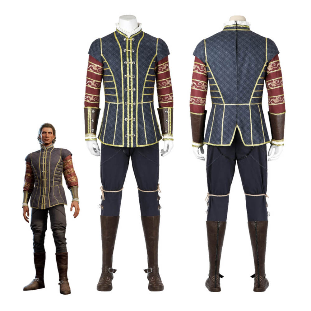 Baldur's Gate III BG3 Raphael Halloween Cosplay Costume Game Theme Party Outfits Boots Top Level Takerlama