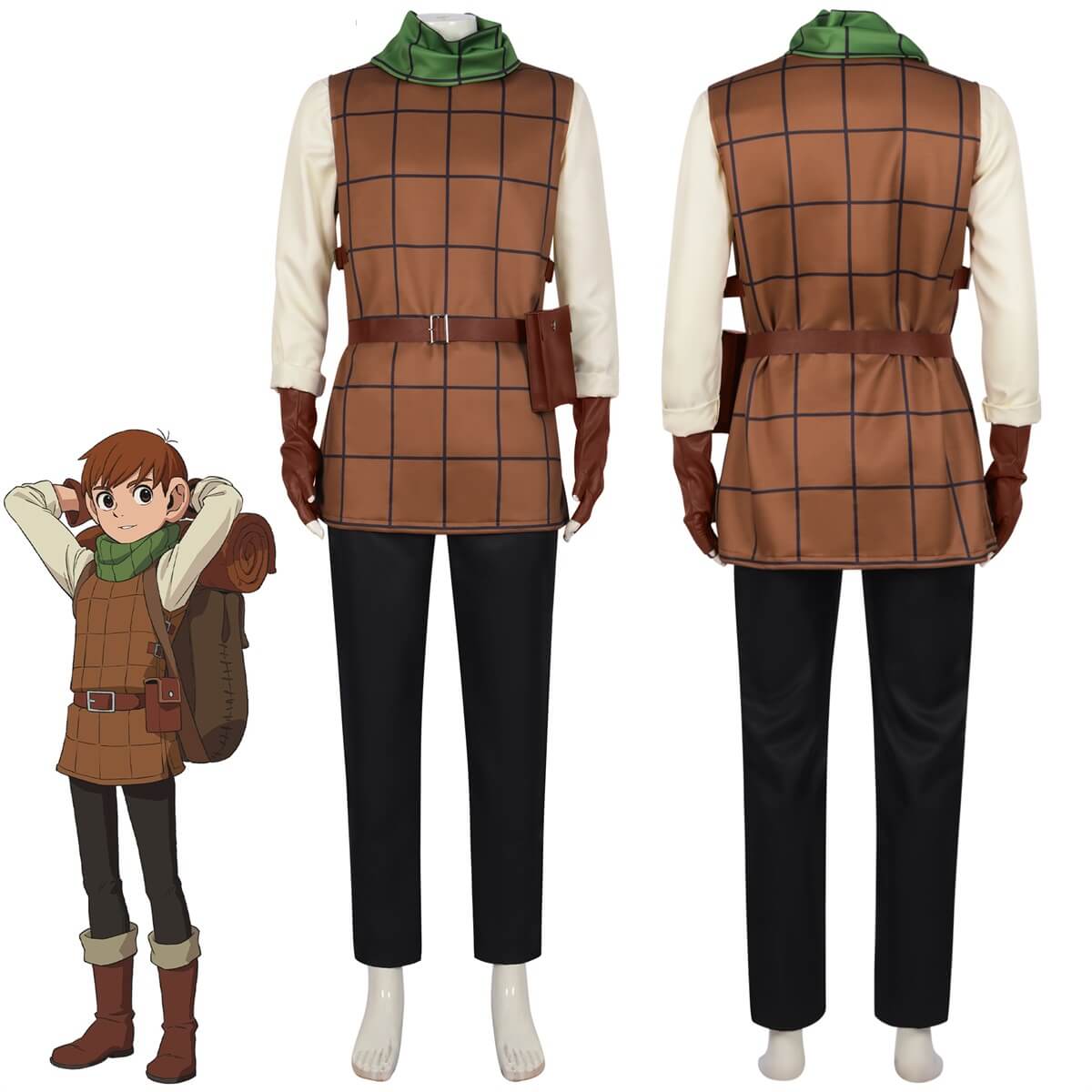 Delicious in Dungeon Chilchuck Tims Cosplay Costume Anime Halloween Party Outfits Takerlama
