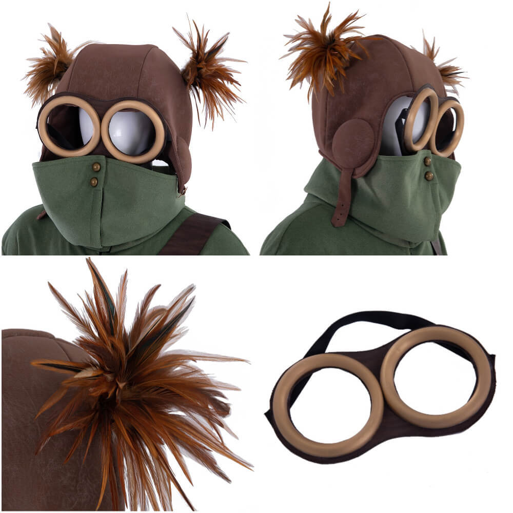Little Nightmares III Alone Cosplay Costume With Helmet Game Halloween Carnival Theme Party Outfits For Men Takerlama