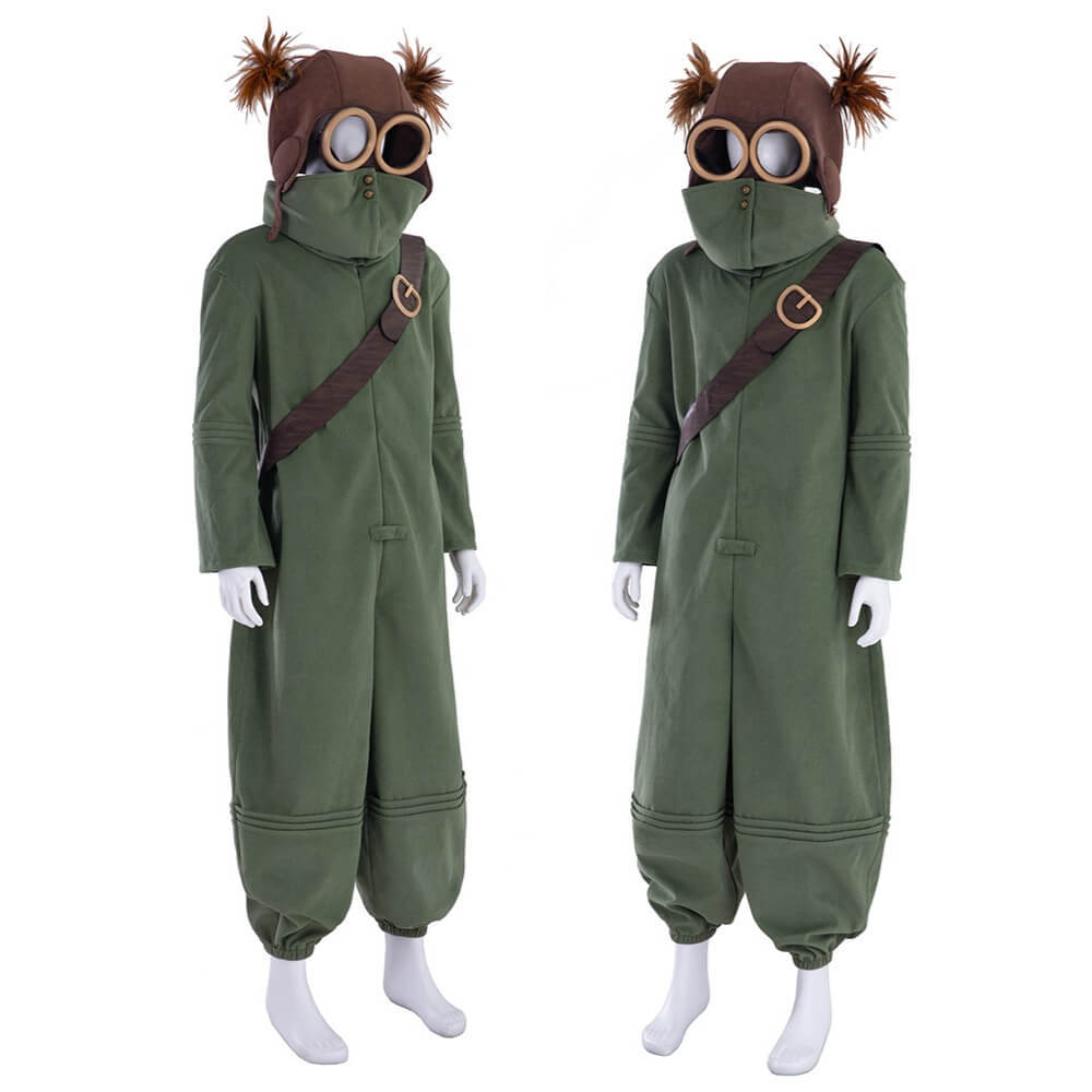 Little Nightmares III Alone Cosplay Costume With Helmet Game Halloween Carnival Theme Party Outfits For Men Takerlama
