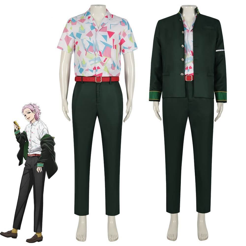 Wind Breaker Mitsuki Kiryu Halloween Cosplay Costume Anime Theme Party Green Suit Takerlama