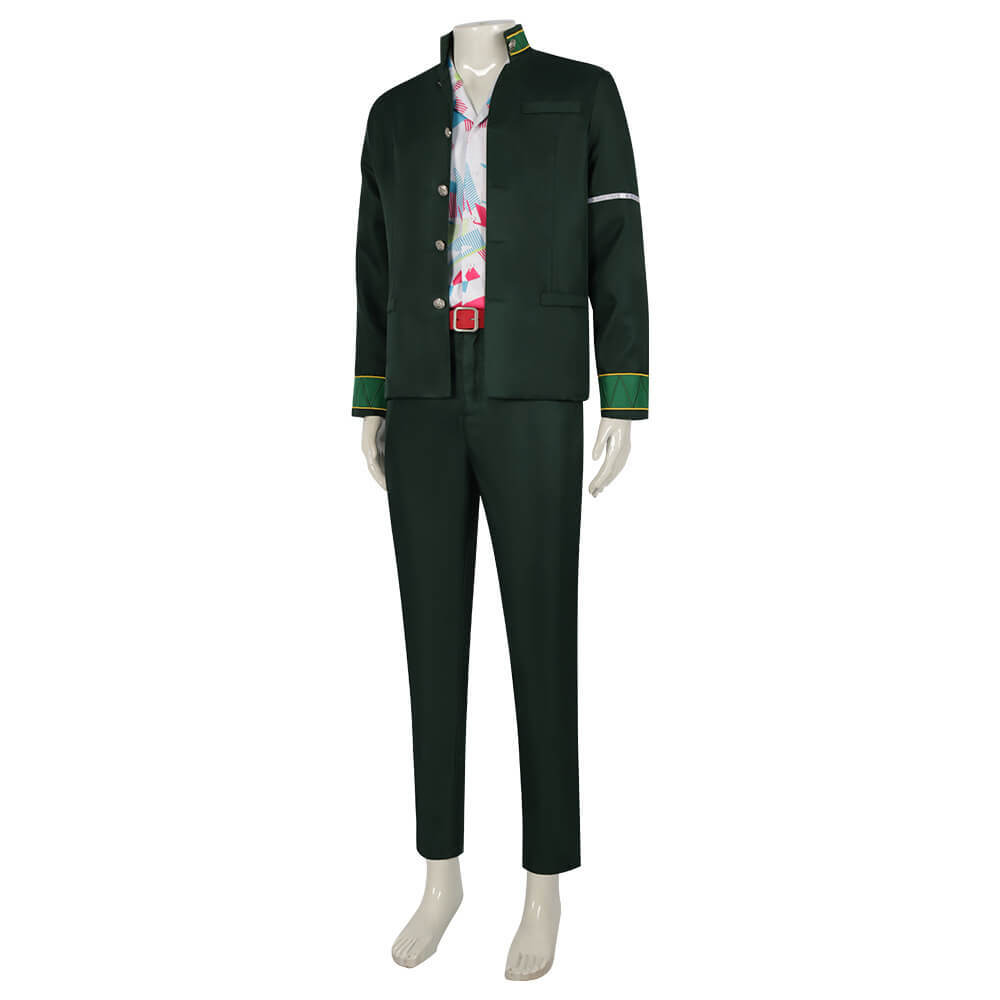 Wind Breaker Mitsuki Kiryu Halloween Cosplay Costume Anime Theme Party Green Suit Takerlama