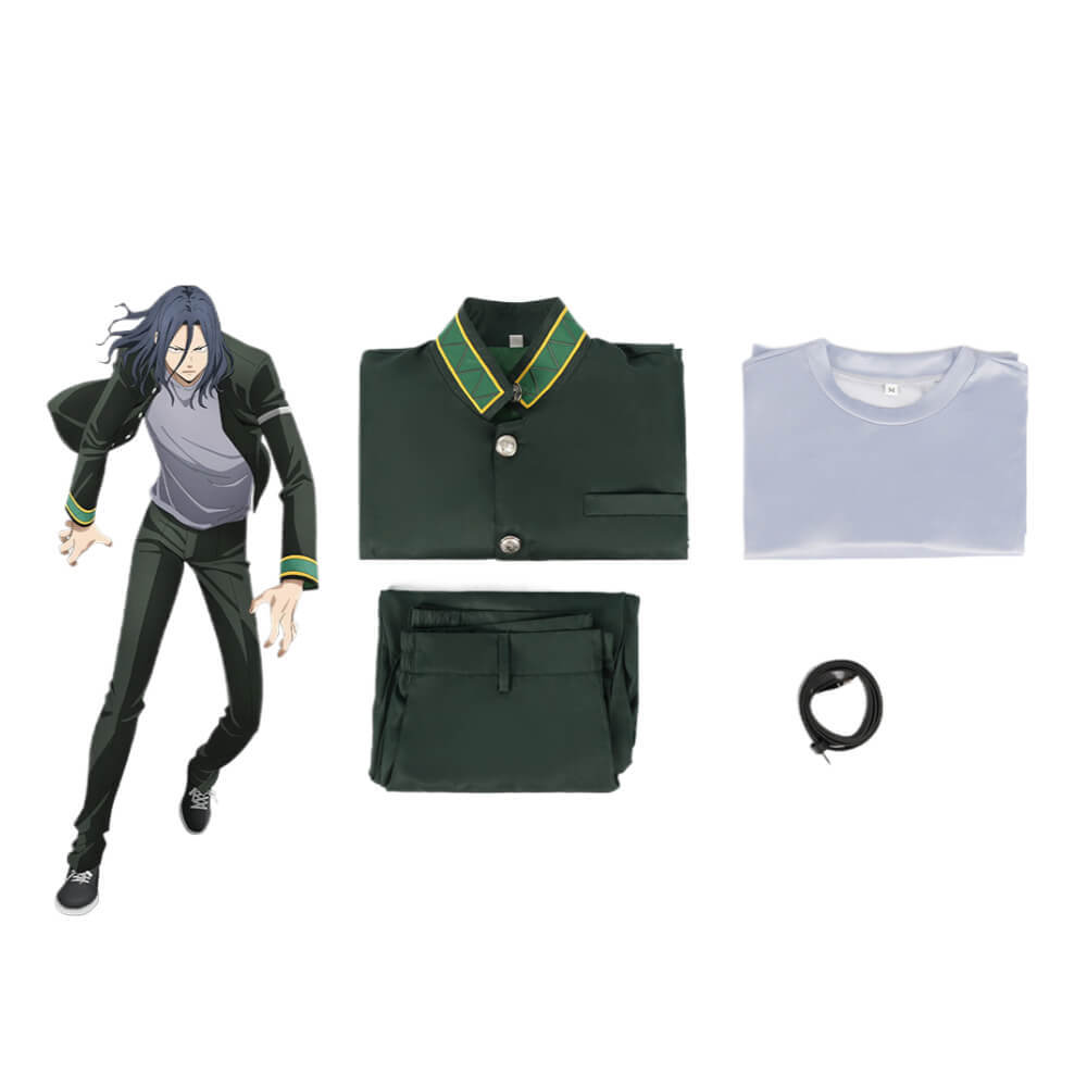 Wind Breaker Kyotaro Sugishita Cosplay Costume Anime Theme Party Green Suit Takerlama
