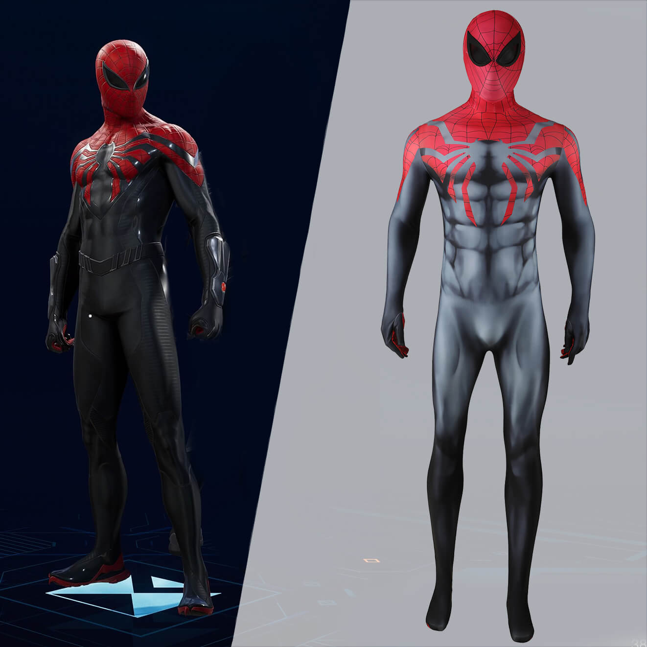 Spider-Man 2 Superior Spiderman Halloween Cosplay Costume Superhero Jumpsuit With Mask Takerlama