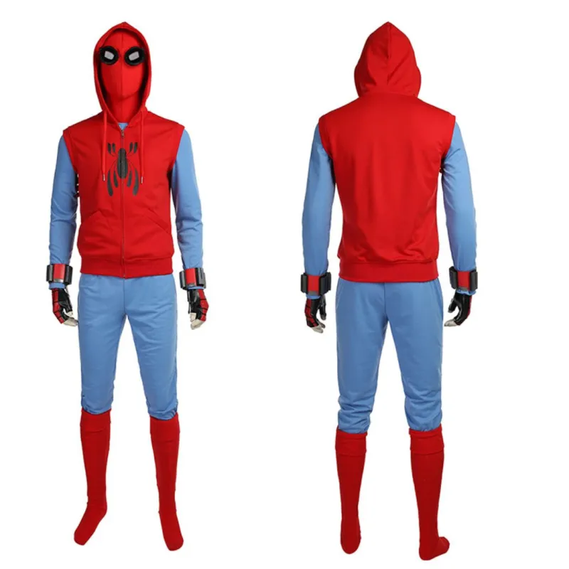 Spider-Man Homecoming Peter Parker Halloween Cosplay Costume Tom Holland Outfits Takerlama