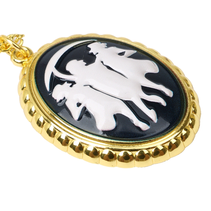 Agatha Harkness Cameo Necklace Darkhold Diaries Metal Pendant Marvel Comic Cosplay Props Takerlama