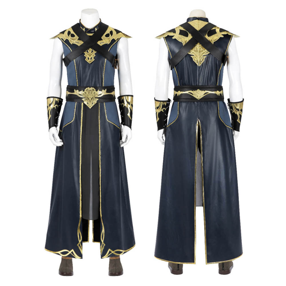Baldur's Gate 3 Dark Urge Halloween Cosplay Costume With Boots Carnival Theme Party Top Level Takerlama