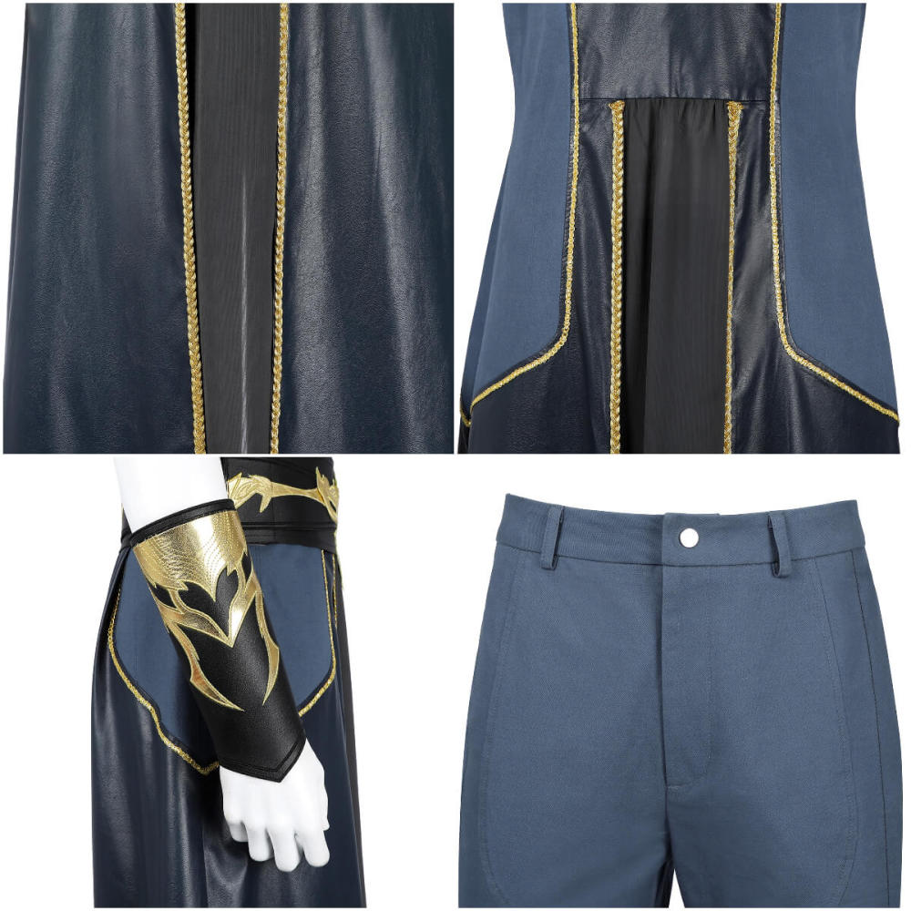 Baldur's Gate 3 Dark Urge Halloween Cosplay Costume With Boots Carnival Theme Party Top Level Takerlama