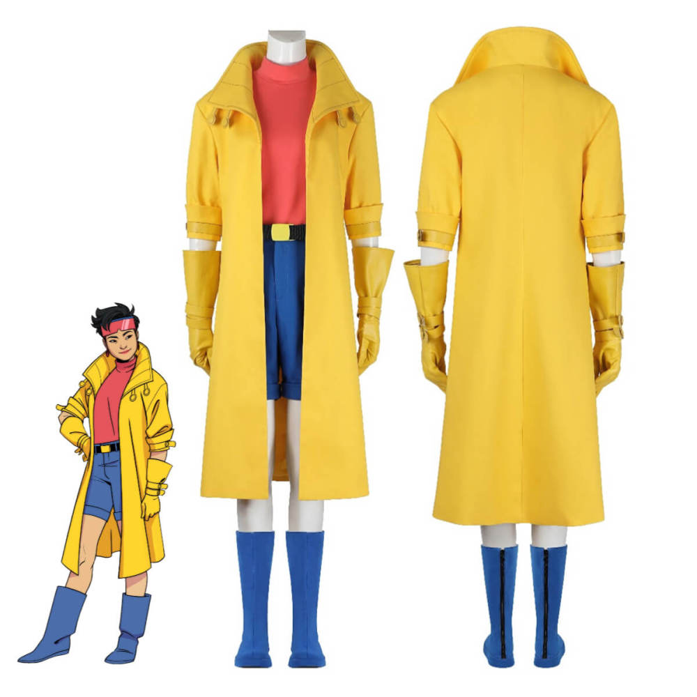 X-Men '97 Jubilee Jubilation Lee Halloween Cosplay Costume Women Coat Boots Top Level Takerlama