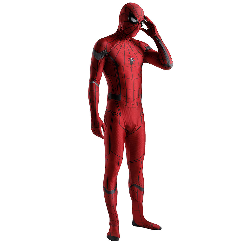 Spider-Man: Homecoming Scarlet Spider Suit Peter Parker Cosplay Costume Jumpsuit Takerlama