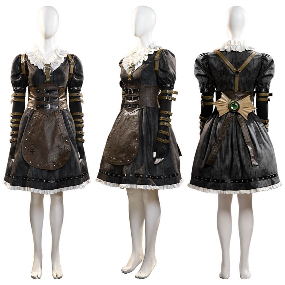 Alice Madness Returns Steamdress Alice Liddell Cosplay Costume Halloween Fancy Dress Takerlama