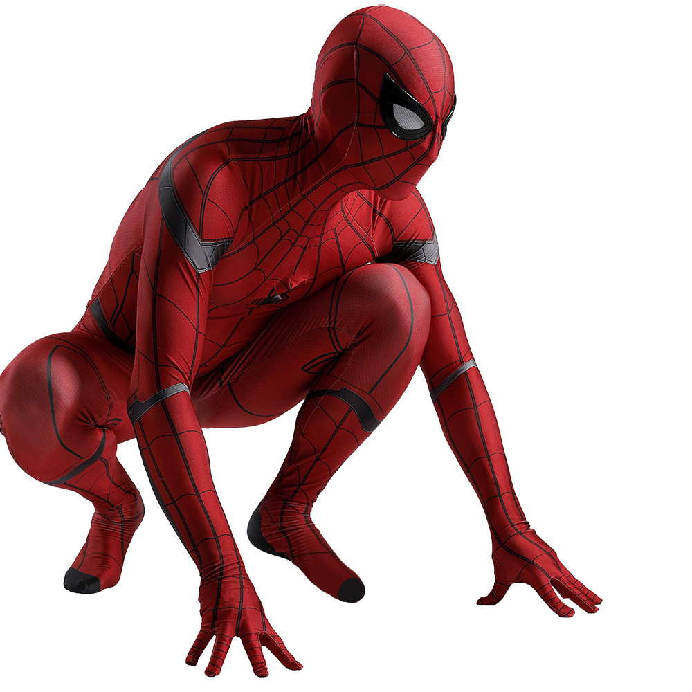Spider-Man: Homecoming Scarlet Spider Suit Peter Parker Cosplay Costume Jumpsuit Takerlama