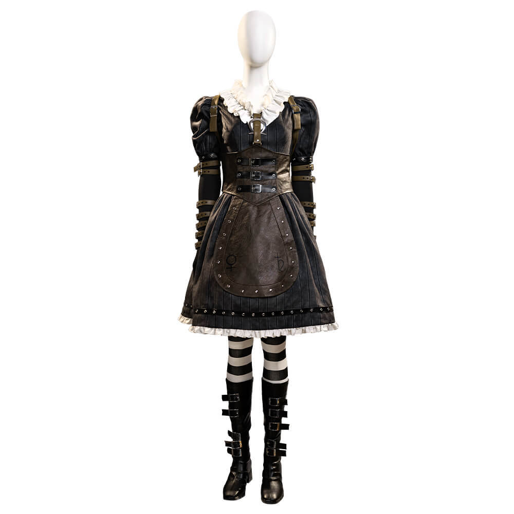 Alice Madness Returns Steamdress Alice Liddell Cosplay Costume Halloween Fancy Dress Takerlama