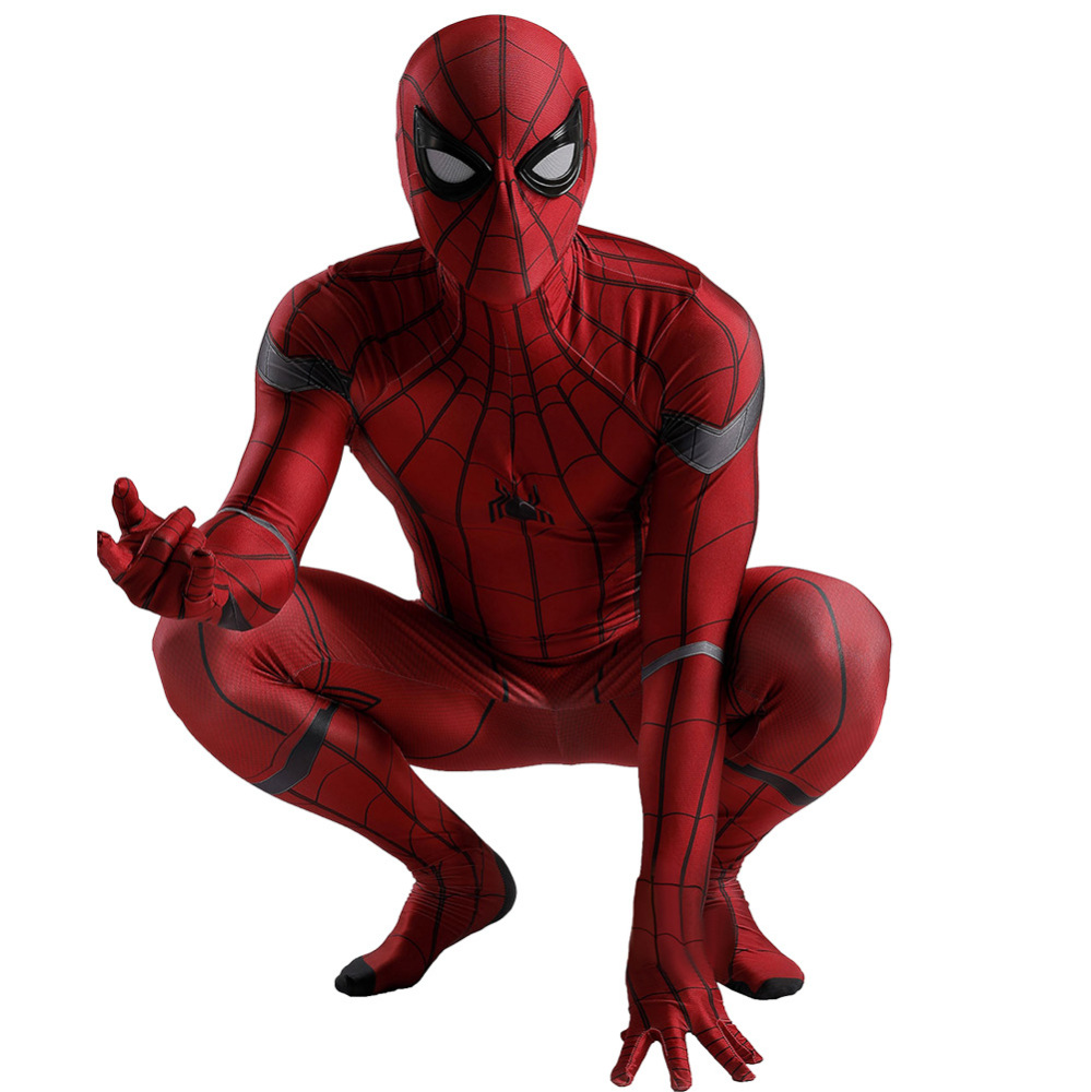 Spider-Man: Homecoming Scarlet Spider Suit Peter Parker Cosplay Costume Jumpsuit Takerlama