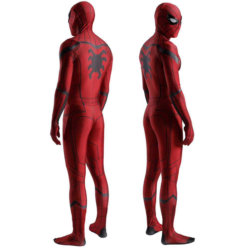 Spider-Man: Homecoming Scarlet Spider Suit Peter Parker Cosplay Costume Jumpsuit Takerlama