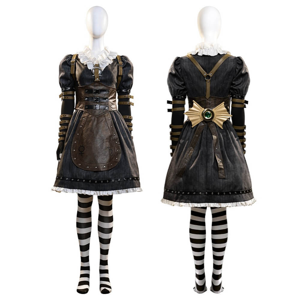 Alice Madness Returns Steamdress Alice Liddell Cosplay Costume Halloween Fancy Dress Takerlama
