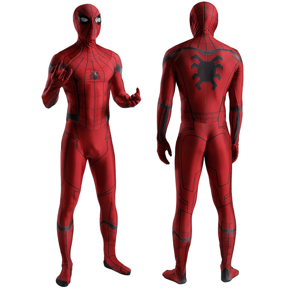 Spider-Man: Homecoming Scarlet Spider Suit Peter Parker Cosplay Costume Jumpsuit Takerlama