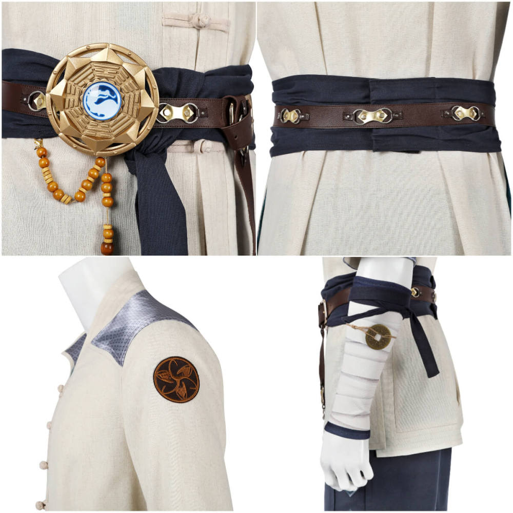 Mortal Kombat 1 Raiden Cosplay Costume White Halloween Outfit Deluxe Takerlama