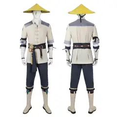 Mortal Kombat 1 Raiden Cosplay Costume White Halloween Outfit Deluxe Takerlama