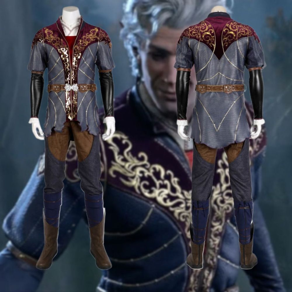 Baldur's Gate 3 Astarion Cosplay Costume Halloween Fancy Dress Them Party Outfits Takerlama
